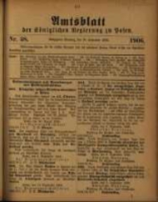 Amtsblatt der Königlichen Regierung zu Posen. 1906.09.18 Nro.38