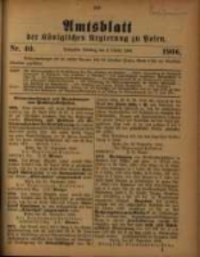Amtsblatt der Königlichen Regierung zu Posen. 1906.10.02 Nro.40