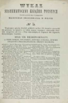Katalog systematyczny książek polskich znajdujących się w księgarni Maurycego Orgelbranda w Wilnie
