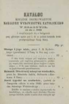 Katalog książek drukowanych nakładem Wydawnictwa Katolickiego w Krakowie, aż do r. 1852