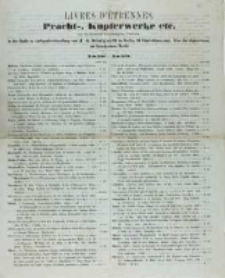 Livres d'etrennes. Pracht-, Kumplerwerke etc. zu bedeutend ermässigten Preisen in der Buch -u. Antiquariatshandlung von J. A. Stargardt in Berlin. 1858-1859