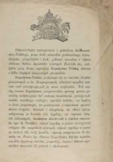 Powiadomienie z 20. 03. 1868 o utworzeniu przez Stolicę Apostolską Expedytury Polskiej
