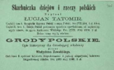 Zapowiedz dzieł wydanych nakładem Karola Wylda we Lwowie