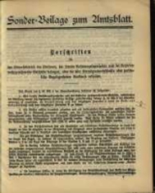 Sonder - Beilage zum Amtsblatt