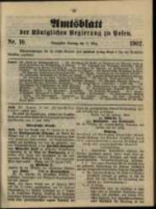 Amtsblatt der Königlichen Regierung zu Posen. 1902.03.11 Nro.10