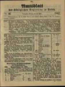 Amtsblatt der Königlichen Regierung zu Posen. 1902.04.22 Nro.16