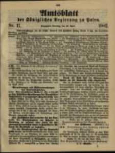 Amtsblatt der Königlichen Regierung zu Posen. 1902.04.29 Nro.17