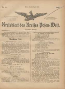 Kreis-Blatt des Kreises Posen-West 1903.04.23 Jg.15 Nr16