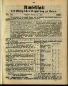 Amtsblatt der Königlichen Regierung zu Posen. 1903.04.07 Nro.14