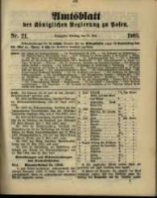 Amtsblatt der Königlichen Regierung zu Posen. 1903.05.26 Nro.21