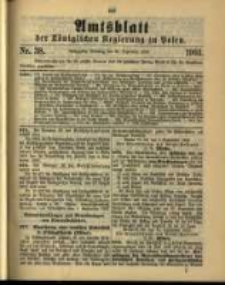 Amtsblatt der Königlichen Regierung zu Posen. 1903.09.22 Nro.38