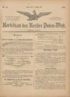 Kreis-Blatt des Kreises Posen-West 1903.08.27 Jg.15 Nr34