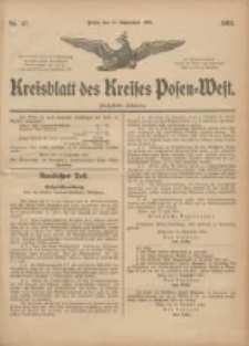 Kreis-Blatt des Kreises Posen-West 1903.09.17 Jg.15 Nr37