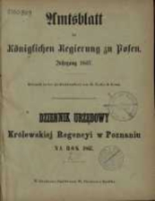 Amtsblatt der Königlichen Regierung zu Posen. 1867.01.01 Nro.1
