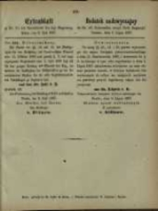 Dodatek nadzwyczajny do Nr. 28. Dziennika urzęd. Król. Regencyi, Poznań, 9 lipca 1867