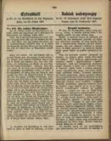 Dodatek nadzwyczajny do Nr. 43. Dziennika urzęd. Król. Regencyi, Poznań, 22 października 1867