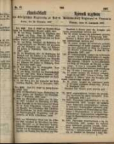 Amtsblatt der Königlichen Regierung zu Posen. 1867.11.19 Nro.47