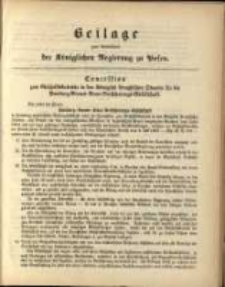 Beilage zum Amtsblatt der Königlichen Regierung zu Posen