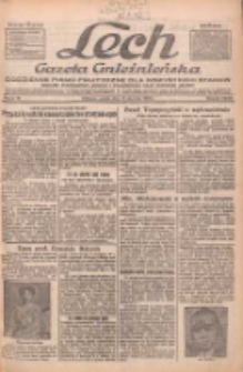 Lech.Gazeta Gnieźnieńska: codzienne pismo polityczne dla wszystkich stan&oacute;w. Dodatki: tygodniowy "Lechita" i powieściowy oraz dwutygodnik "Leszek" 1933.01.13 R.34 Nr10
