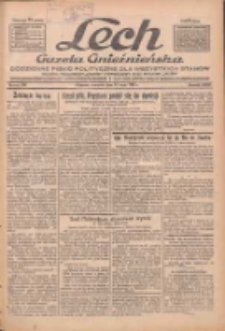 Lech.Gazeta Gnieźnieńska: codzienne pismo polityczne dla wszystkich stan&oacute;w. Dodatki: tygodniowy "Lechita" i powieściowy oraz dwutygodnik "Leszek" 1933.05.11 R.34 Nr108