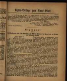 Extra-Beilage zum Amts-Blatt