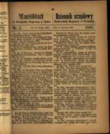 Amtsblatt der Königlichen Regierung zu Posen. 1868.01.14 Nro.2