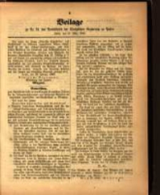 Beilage zu Nr. 11. des Amtsblatts der Königlichen Regierung zu Posen