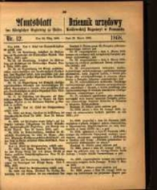 Amtsblatt der Königlichen Regierung zu Posen. 1868.03.24 Nro.12