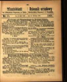 Amtsblatt der Königlichen Regierung zu Posen. 1868.04.14 Nro.15