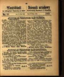 Amtsblatt der Königlichen Regierung zu Posen. 1868.05.12 Nro.19