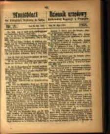 Amtsblatt der Königlichen Regierung zu Posen. 1868.05.26 Nro. 21