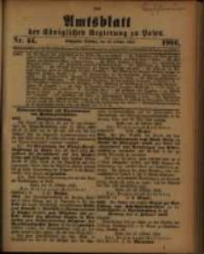 Amtsblatt der Königlichen Regierung zu Posen. 1906.10.30 Nro.44