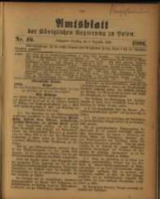 Amtsblatt der K&ouml;niglichen Regierung zu Posen. 1906.12.04 Nro.49