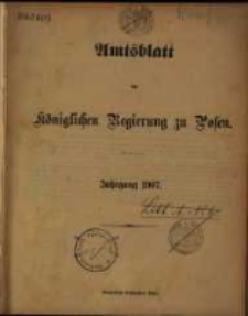 Amtsblatt der Königlichen Regierung zu Posen. 1907.01.01 Nro.1