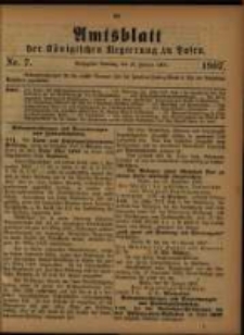 Amtsblatt der Königlichen Regierung zu Posen. 1907.02.12 Nro.7