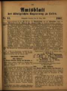 Amtsblatt der Königlichen Regierung zu Posen. 1907.03.26 Nro.13
