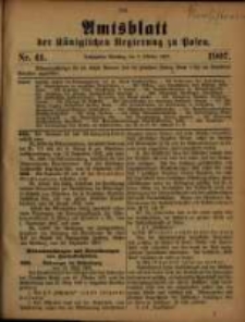 Amtsblatt der Königlichen Regierung zu Posen. 1907.10.08 Nro.41