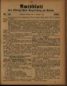 Amtsblatt der Königlichen Regierung zu Posen. 1907.12.10 Nro.50