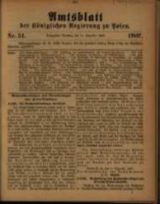 Amtsblatt der Königlichen Regierung zu Posen. 1907.12.17 Nro.51