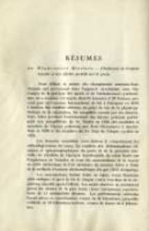 Résumés: Przegląd Sportowo-Lekarski 1931.01/03 R.3 Nr1