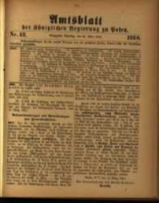 Amtsblatt der Königlichen Regierung zu Posen. 1910.03.29 Nro.13