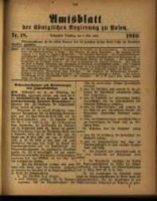Amtsblatt der Königlichen Regierung zu Posen. 1910.05.03 Nro.18