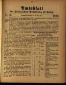 Amtsblatt der Königlichen Regierung zu Posen. 1910.05.10 Nro.19