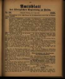 Amtsblatt der Königlichen Regierung zu Posen. 1910.06.07 Nro.23