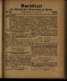 Amtsblatt der Königlichen Regierung zu Posen. 1910.07.19 Nro.29
