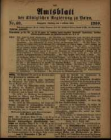 Amtsblatt der Königlichen Regierung zu Posen. 1910.10.04 Nro.40