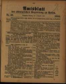 Amtsblatt der Königlichen Regierung zu Posen. 1910.12.06 Nro.49
