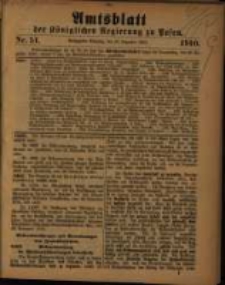 Amtsblatt der Königlichen Regierung zu Posen. 1910.12.13 Nro.51