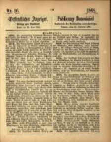 Oeffentlicher Anzeiger. 1868.06.30 Nro.26