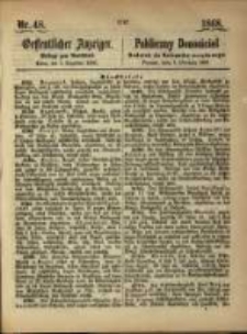 Oeffentlicher Anzeiger. 1868.12.01 Nro.48